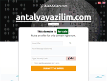 Tablet Screenshot of antalyayazilim.com